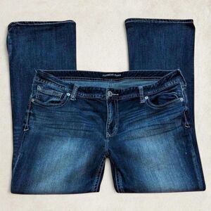 Express Women's Blue and Navy Jeans